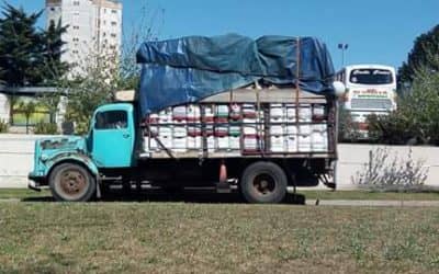 Secuestro de camión con mil bidones de agroquímicos vacíos en zona céntrica