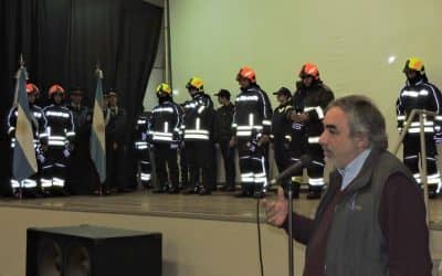 En el acto por el día del bombero se realizaron anuncios en Beruti