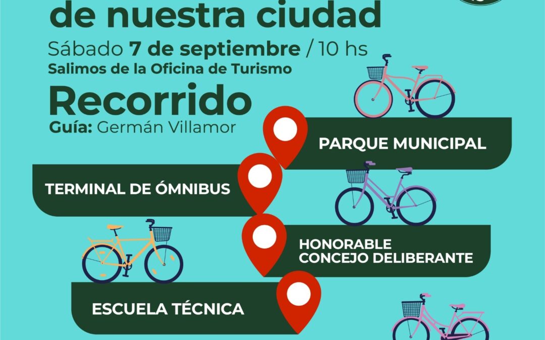 BICICLETEADA POR EL PRIMER CIRCUITO DE MURALES, EL PRÓXIMO SÁBADO (7): UNA PROPUESTA PARA CONOCER LAS OBRAS QUE HAY EN TRENQUE LAUQUEN