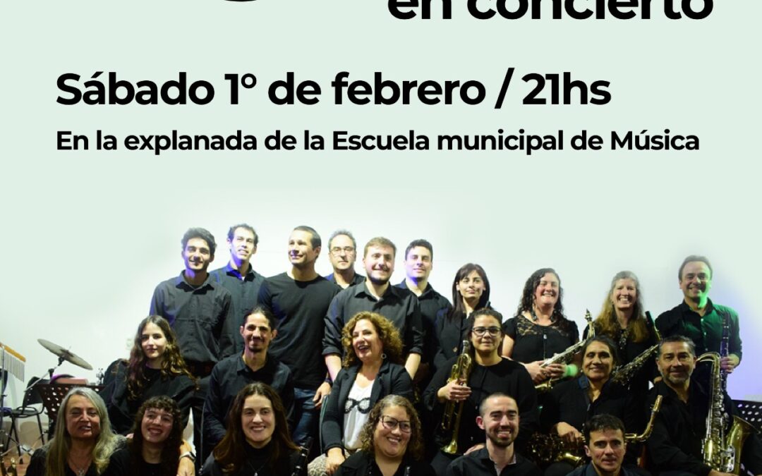 LA BIG BAND SE PRESENTARÁ ESTE SÁBADO (1º DE FEBRERO) EN LA ESCUELA MUNICIPAL DE MÚSICA