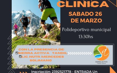 TRAIL RUNNING CLÍNICA: EL PRÓXIMO SÁBADO (26) EN EL POLIDEPORTIVO MUNICIPAL