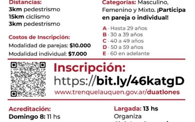 1º CAMPEONATO DE DUATLONES: EL DOMINGO 8 DE SEPTIEMBRE SE DISPUTARÁ LA 2º FECHA EN EL CLUB LAS GUASQUITAS