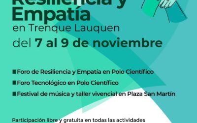 3º FESTIVAL DE LA RESILIENCIA Y EMPATÍA, DESDE EL PRÓXIMO JUEVES (7) AL SÁBADO (9): HABRÁ CHARLAS, TALLERES, Y UN FESTEJO CON MÚSICA Y DANZAS