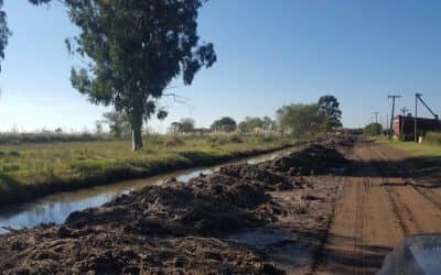 Inundaciones: Fernández recorrió el distrito de Pellegrini