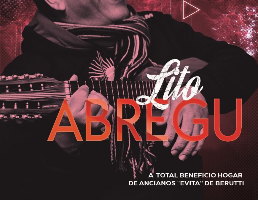 LITO ABREGÚ PRESENTA SU TERCER CONCIERTO EN EL TEATRO ESPAÑOL, EL MIÉRCOLES 11 DE DICIEMBRE