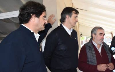 Fernández recibió al Ministro Sarquis y al Senador Electo Bullrich que visitan la Rural