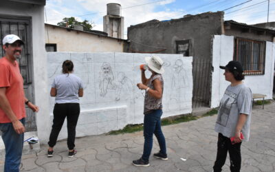 LOS PRIMEROS TRAZOS EN LAS PAREDES DEL BARRIO LOS ROBLES MARCARON EL INICIO DE LA SEGUNDA BIENAL Y OCTAVO ENCUENTRO NACIONAL DE ARTE MURAL