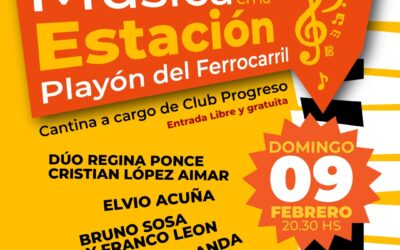 MÚSICA EN LA ESTACIÓN VUELVE EL PRÓXIMO DOMINGO (9) CON UNA VARIADA PROPUESTA ARTÍSTICA