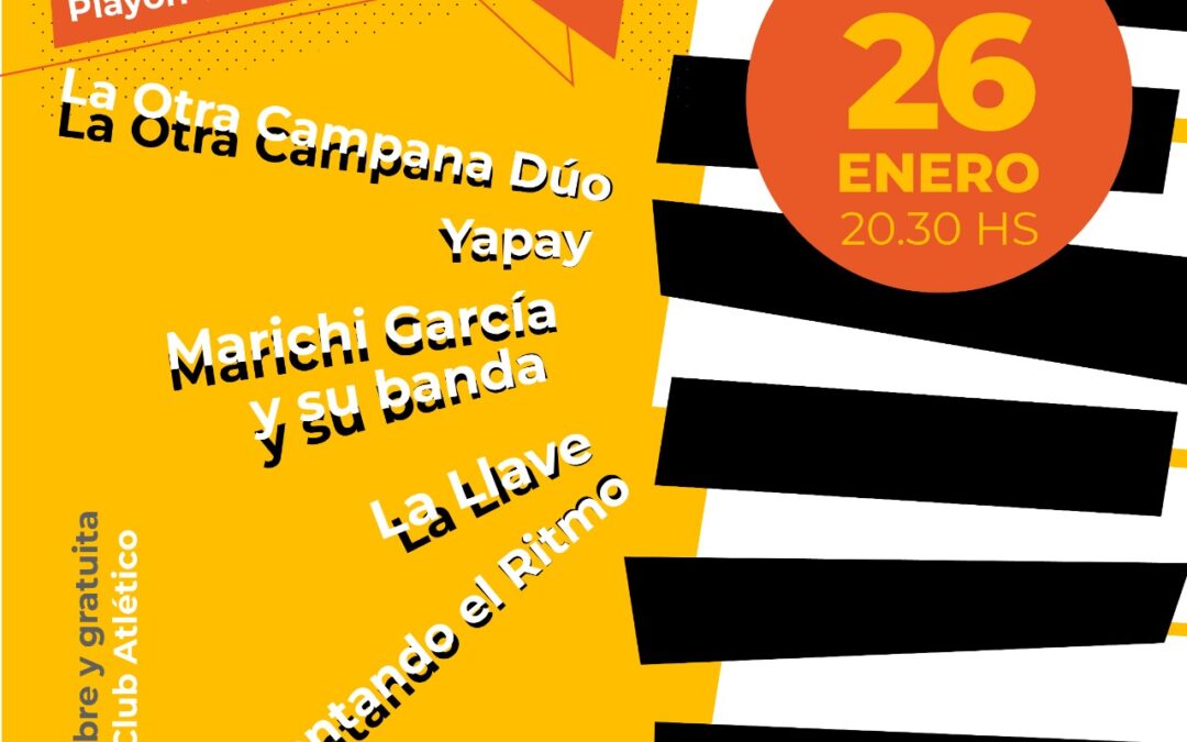 ESTE DOMINGO VUELVE MÚSICA EN LA ESTACIÓN: ESTARÁN LA OTRA CAMPANA, YAPAY, MARICHI GARCÍA Y SU BANDA, LA LLAVE Y AUMENTANDO EL RITMO