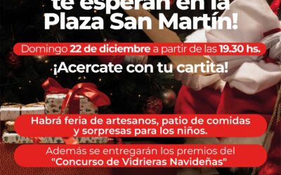 PAPÁ NOEL Y LOS ELFOS ESTARÁN EL DOMINGO (22) EN LA PLAZA SAN MARTÍN