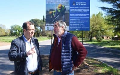 Fernández recorrió obras financiadas por Provincia y Nación, junto al Diputado Daletto