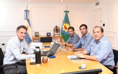 GESTIONES EN LA PLATA: EL INTENDENTE FRANCISCO RECOULAT SE REUNIÓ CON EL MINISTRO DE INFRAESTRUCTURA DE LA PROVINCIA GABRIEL KATOPODIS