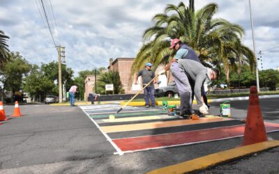 SE PINTÓ UNA SENDA PEATONAL POR LA DIVERSIDAD