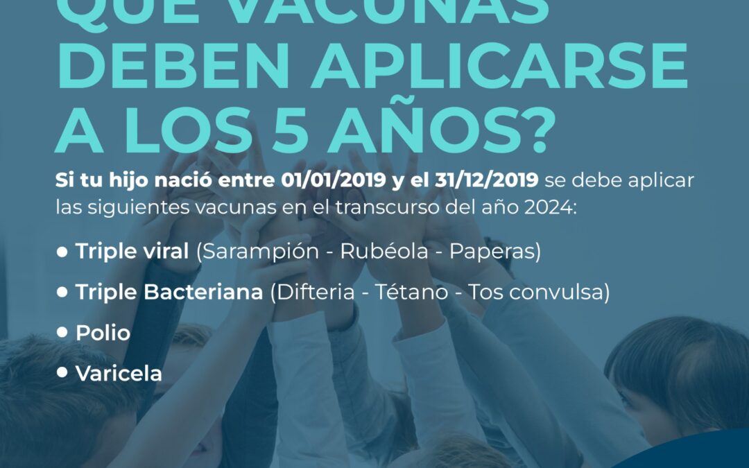 CALENDARIO DE VACUNACIÓN: CUÁNDO DEBEN VACUNARSE LOS NIÑOS DE 5 Y 11 AÑOS