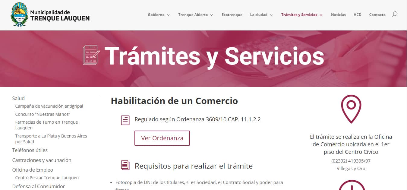 Nuevos servicios en el sitio web del Municipio