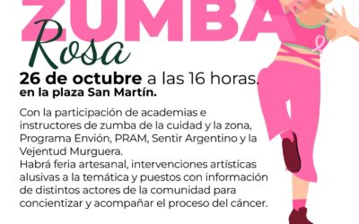 MAÑANA (SÁBADO), ZUMBA ROSA EN PLAZA SAN MARTÍN POR EL MES DE LA CONCIENTIZACIÓN SOBRE EL CÁNCER DE MAMA