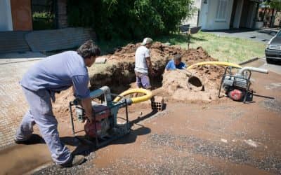 El Municipio realizó arreglos y desvíos en la red de agua potable
