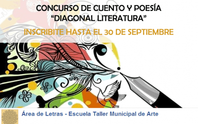 Convocatoria abierta para el concurso de cuento y poesía «Diagonal literatura»