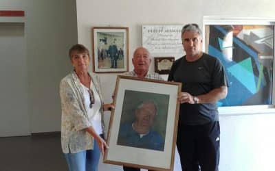 El Municipio recibió la donación de un retrato de «Poroto» Abásolo