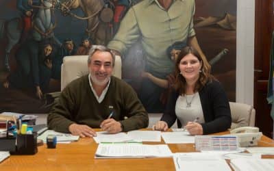 El Intendente firmó un acta acuerdo con la Directora de la Escuela Técnica Nº 1