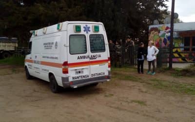 Defensa Civil colaboró en la evacuación de alumnos en Las Guasquitas