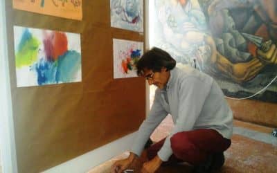 Exposición del taller cultural de arte de Centro de Día y Cumen Che