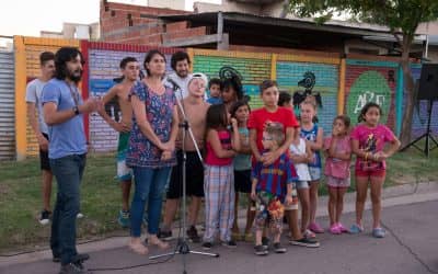 Se inauguraron los murales del Centro «Cumpliendo Sueños» en el Barrio Aramendi