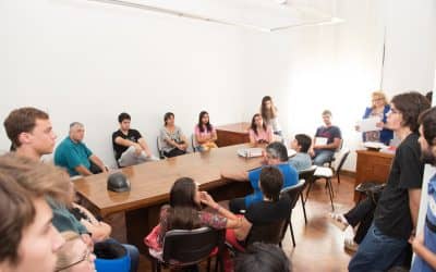 Reunión con residentes de la Casa del Estudiante de La Plata