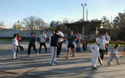 Se realizó una actividad de taekwondo en el Chiquito Tello